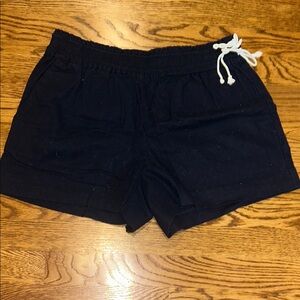 J. Crew Linen Shorts with White Drawstring